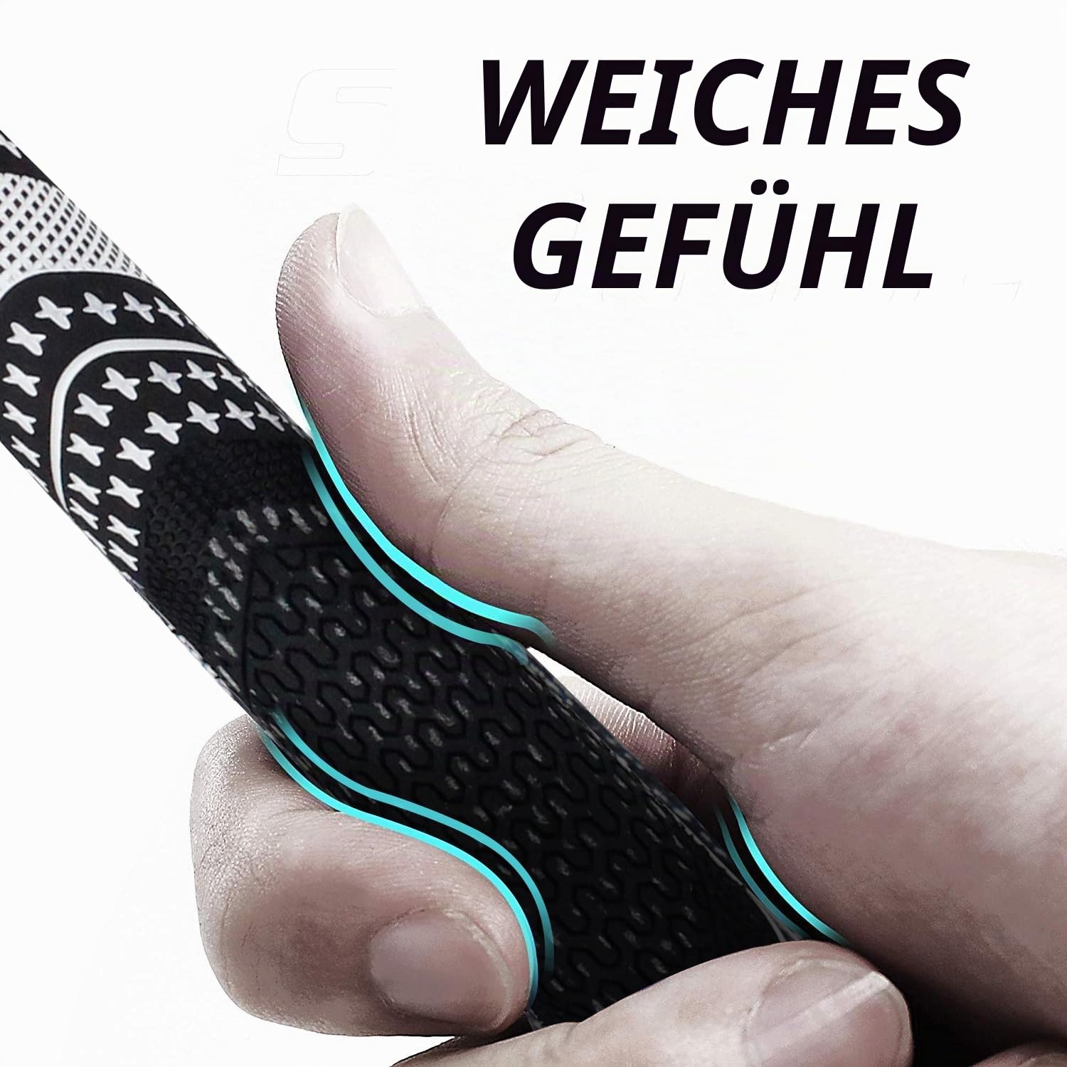CRESTGOLF Golfgriffe Aktualisierte Multi-Compound-Golfgriffe für Golfschläger, Golf Grips Set mit 13 Stück, mehr rutschfest, ökologische Baumwollgarn-Faden-Technologie, mittlere oder Standard-Größe