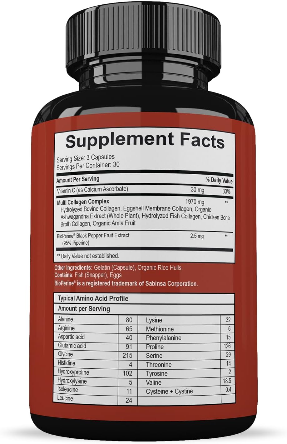 Wholesome Wellness Super-Absorb Multi Collagen Pills (Type I II III V X) Organic Herbs & Bioperine - Hair, Skin, Nails - Hydrolyzed Peptides Protein Supplement for Women & Men (90 Capsules)