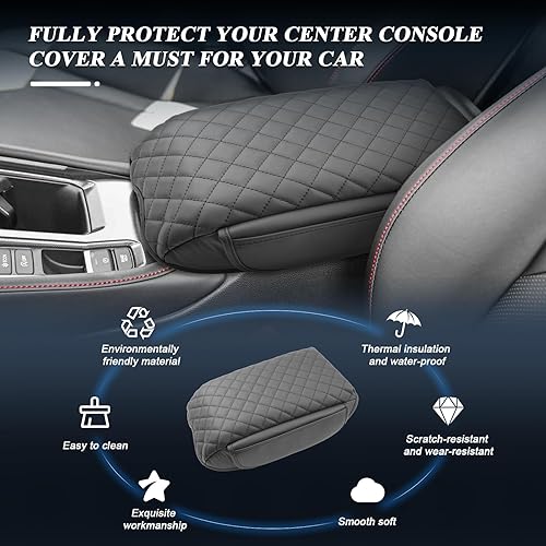 Vista 69 de BIBIBO Funda para reposabrazos de consola central Subaru Crosstrek 2024, cojín para reposabrazos 2023 2024 Subaru Crosstrek /2024 Subaru Impreza