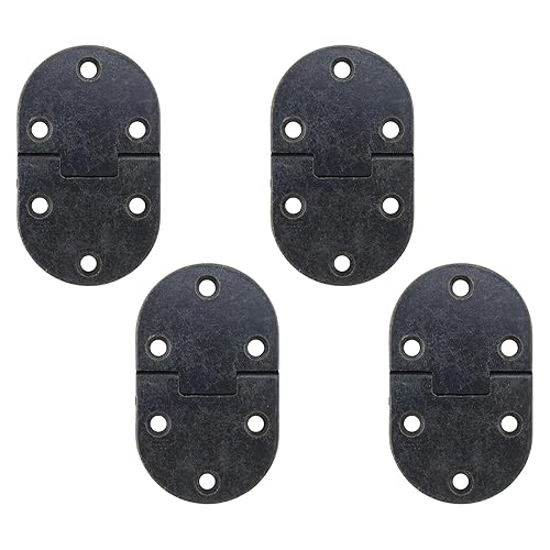 Iron Butler Tray Folding Table Hinges 2Pcs Dark Bronze, 2.56