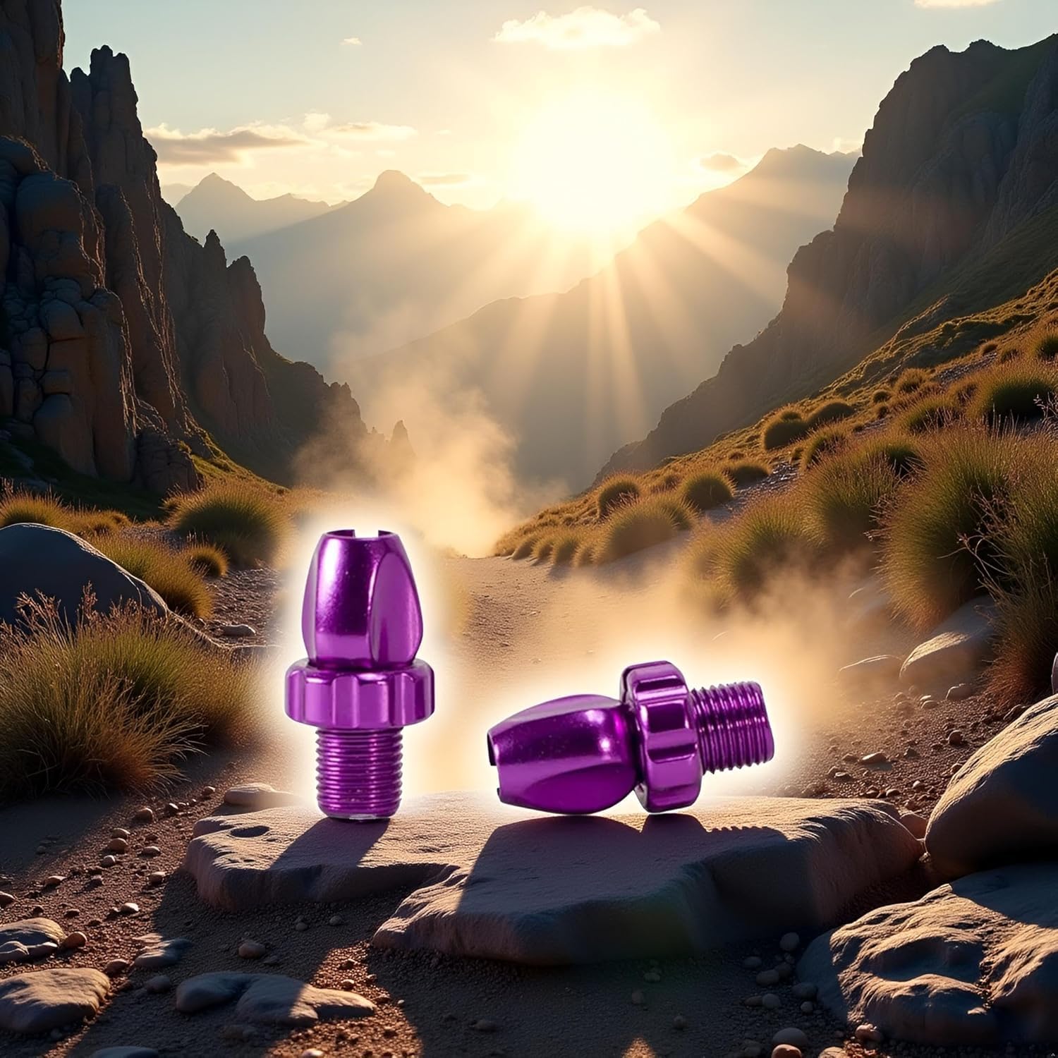 2Pcs Purple Bike Brake Lever Adjuster Screws, 10mm, for Mountain Bikes, Handle Levers Adjuster Bikes Part