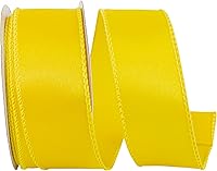 Vista 10 de Reliant Ribbon 92575W-050-40F - Cinta decorativa, 2-1/2 pulgadas x 10 yardas, azul real