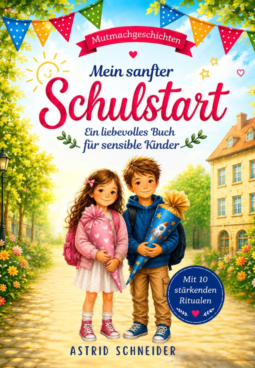 Mein sanfter Schulstart: Einfühlsame Mutmachgeschichten für sensible Kinder über Gefühle, Selbstvertrauen und innere Stärke: Mit 10 stärkenden Ritualen für einen sicheren Schulanfang. (German Edition)