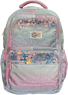 Momlly Durable School Backpack for Girls, 2025 Girls Design with Water Bottle Pockets, Lightweight and Stylish for All Stages (42 * 30 * 20cm) 5 Pockets