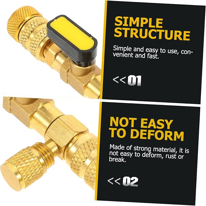 Luxshiny 1Set HVAC Valve Core Removal Tool con Válvulas para Reparación de Aire Acondicionado miniatura 6