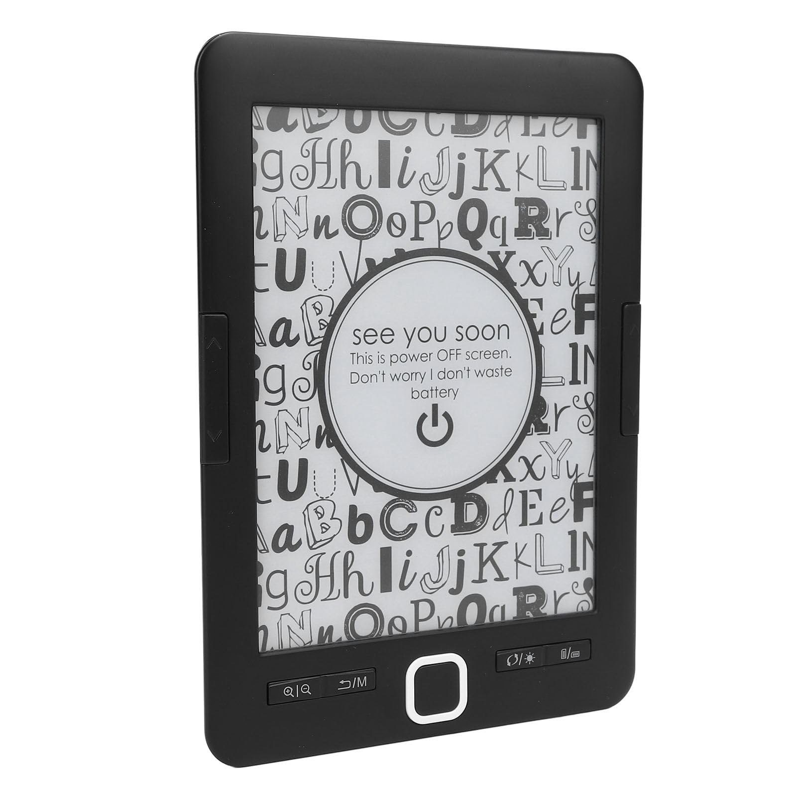 Lettore di Libri Elettrico Portatile con luminosità Regolabile e Protezione per gli Occhi Schermo a Inchiostro da 6 Pollici per Spostamenti e Viaggi