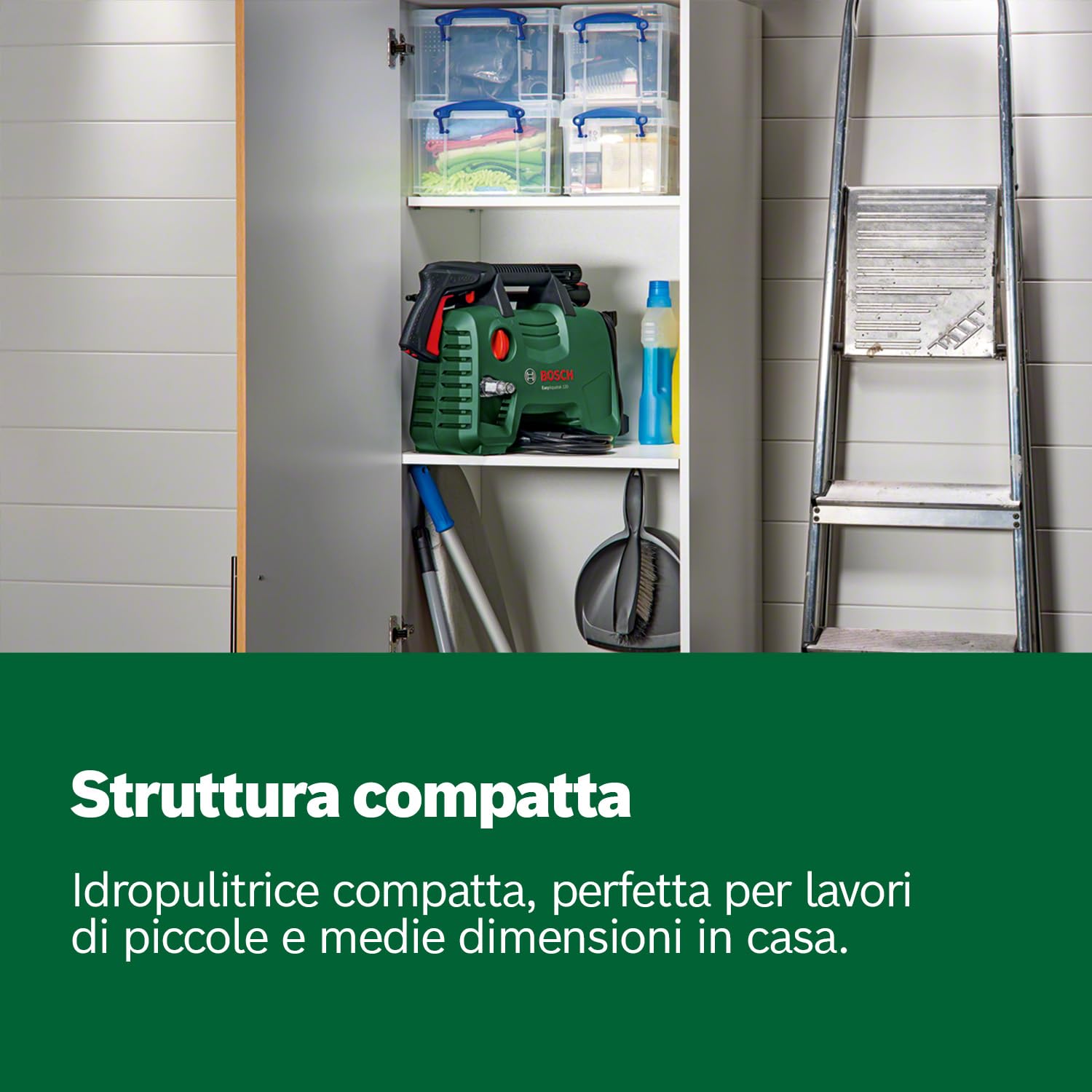 Bosch Idropulitrice ad alta pressione EasyAquatak 120, 1500 W, kit Home and Car incluso, portata max.: 350 l/h, confezione in cartone - Amazon Exclusive