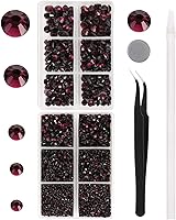 Vista 10 de MEIBITE 6796 unidades de diamantes termoadhesivos AB rosados, piedras de cristal de vidrio para tela, ropa, camisas, parte trasera plana brillante