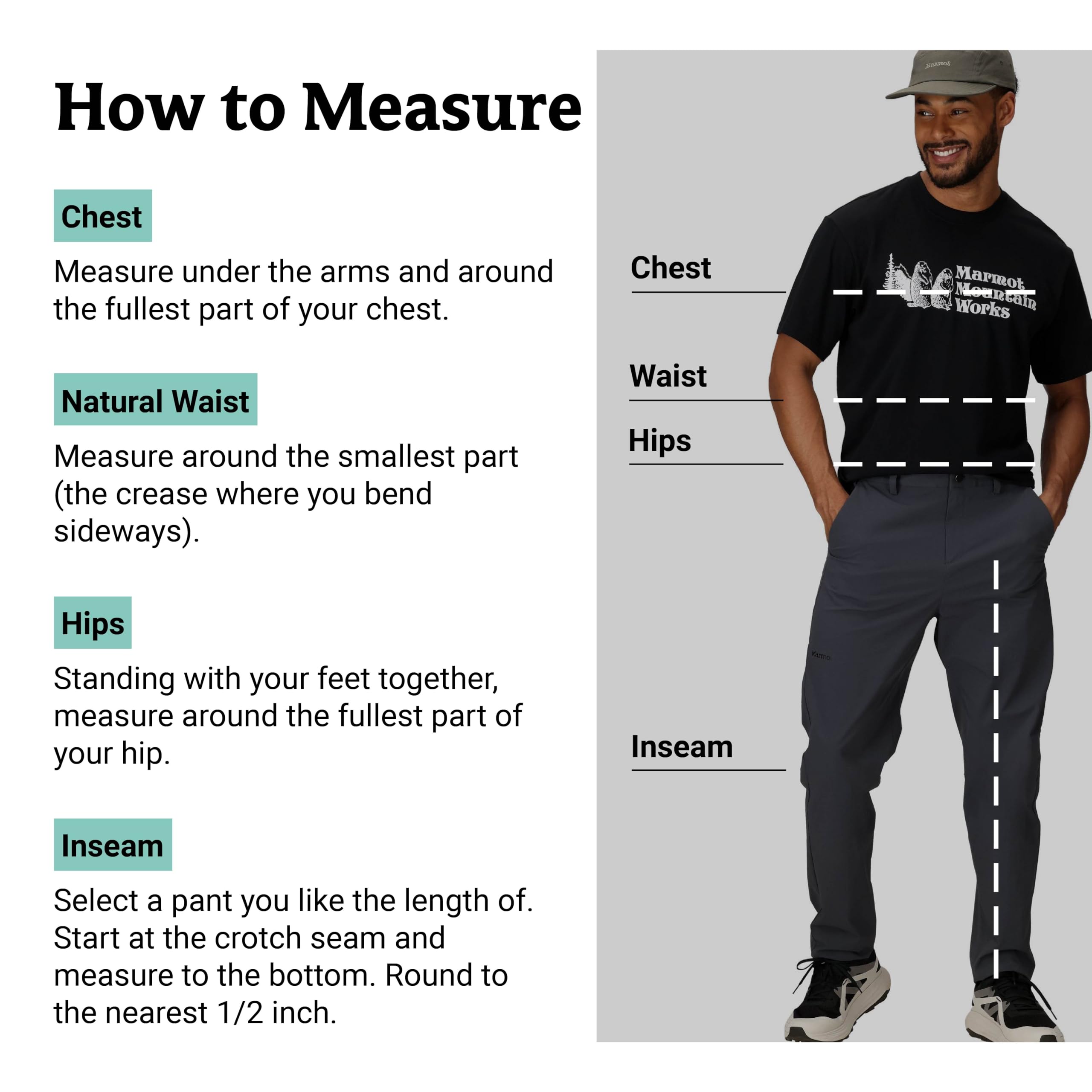 Marmot Herren Arch Rock Pant, Wasserabweisende Trekking-Hose, atmungsaktive Funktionshose, Softshell, Winddichte Wanderhose