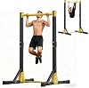 Free Standing Pull Up Bar, Heavy Duty Steel Pull Up Station, 11 Gears Adjustment Height Multi-Function Power Tower, 400LBS Portable Home Gym Equipment Strength Training Fitness Workout