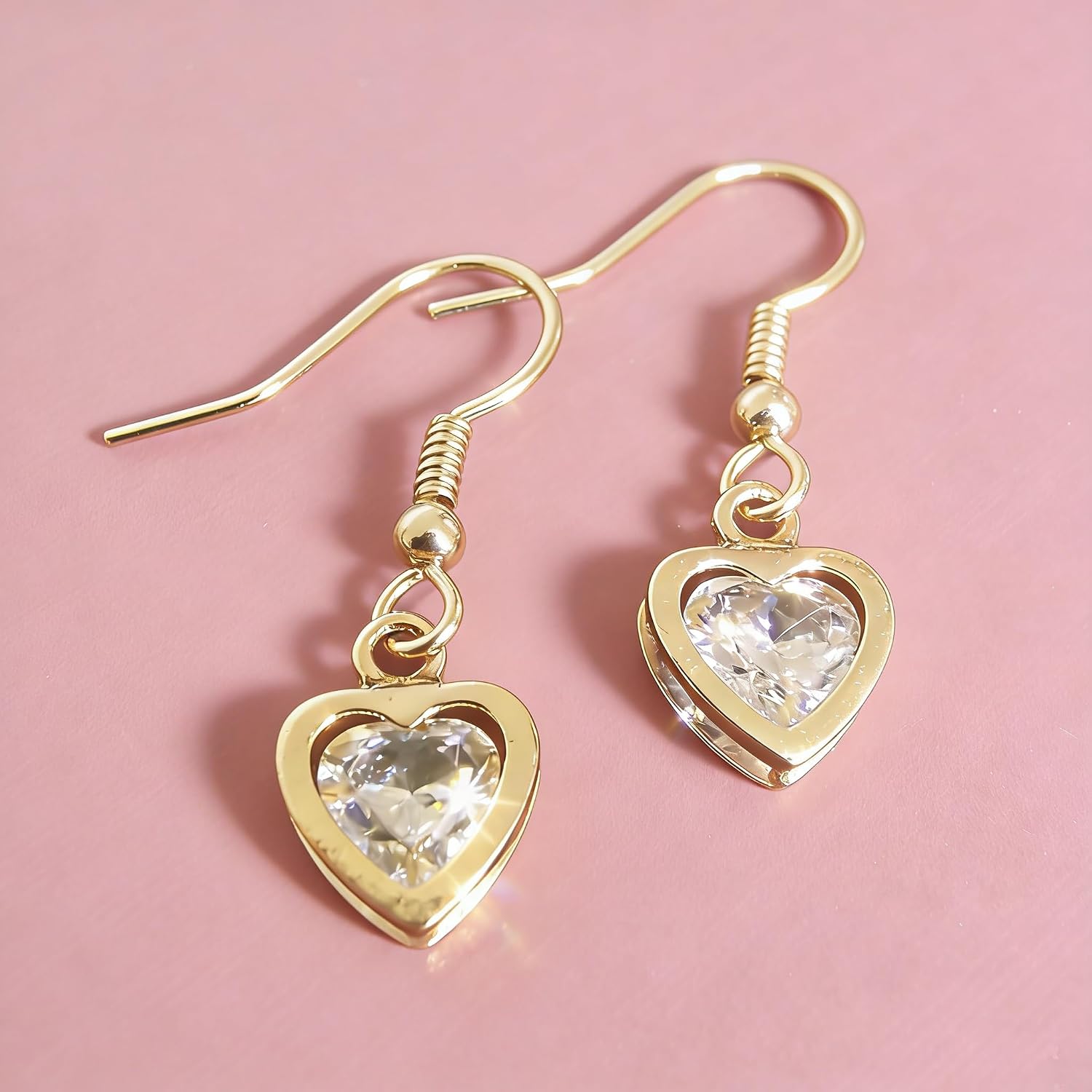 Enmono 100pcs Cubic Zirconia Alloy Bulk Charms for Jewelry Making with Gold Pendants for DIY Jewelrys Making Accessories