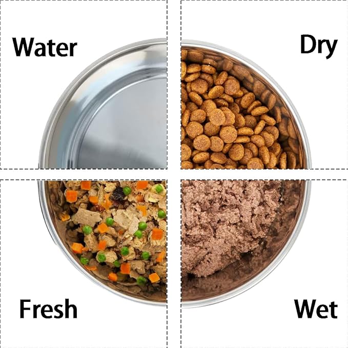 Comederos Perro Gato Acero Inoxidable 2 Unidades miniatura 4