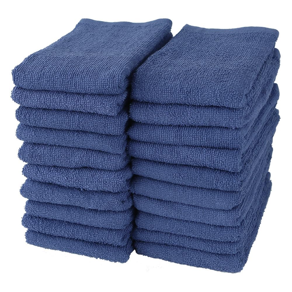Amazon｜GamachaTowel 全22色 フェイスタオル【 インディゴ 20枚セット