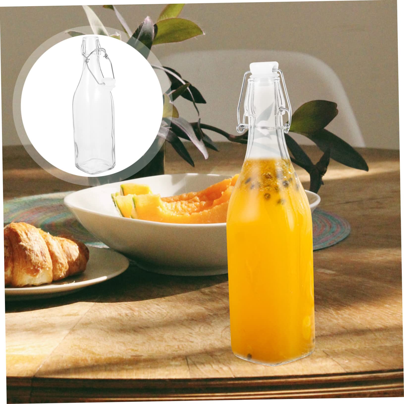 MAGICLULU Botella Hebilla Giratoria de Vidrio, 2 Piezas, para Cocina
