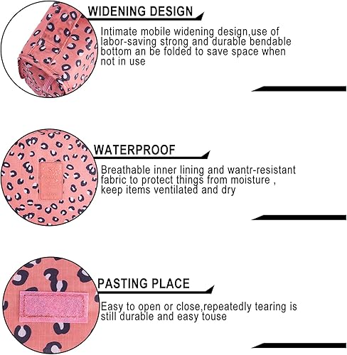 Vista 11 de Bolsa para productos cosméticos. Bolsa para colgar productos de tocador. Organizador de viaje, para hombre y mujer., Azul Flores), Azul