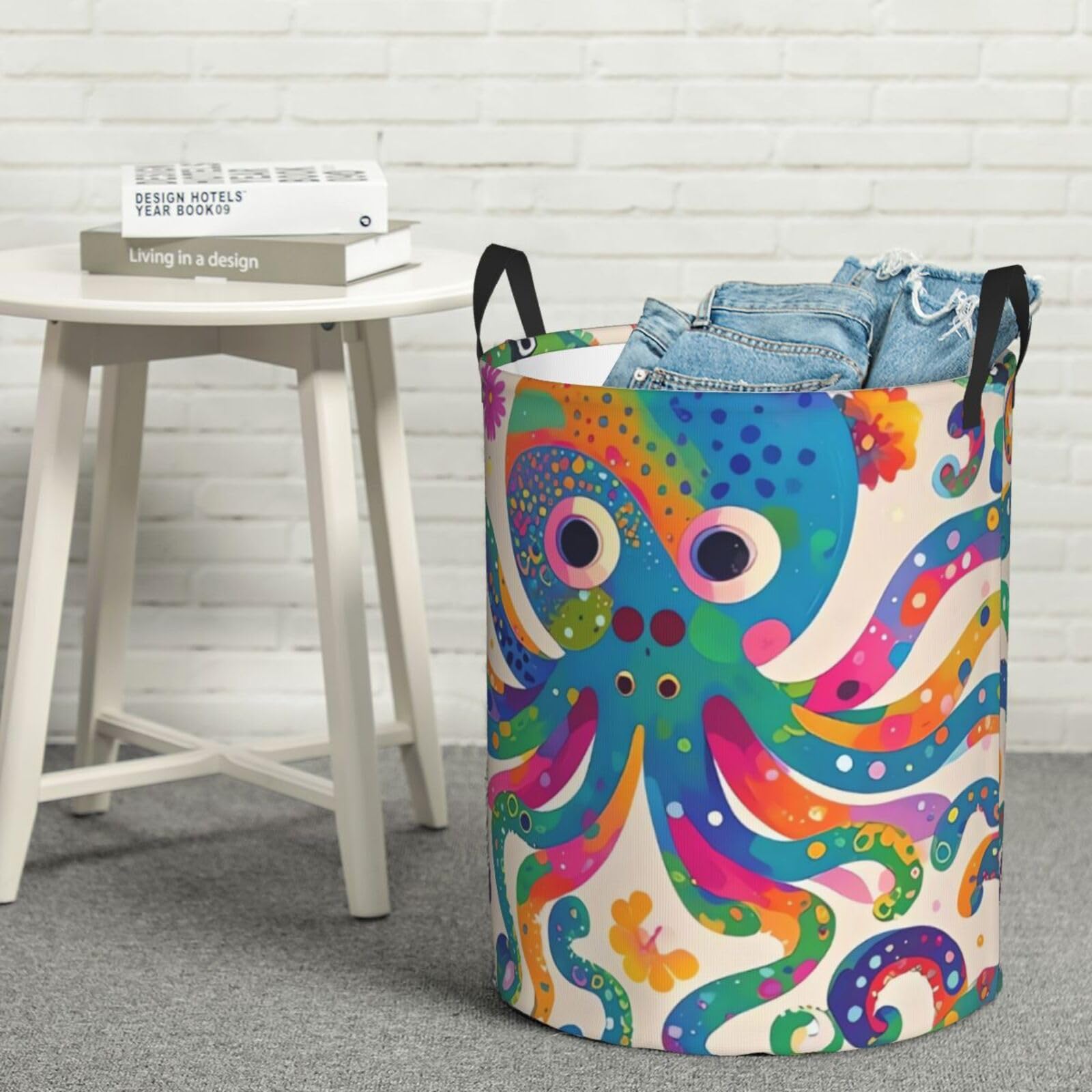 Panier à linge pieuvre pliable et étanche taille S avec poignées solides