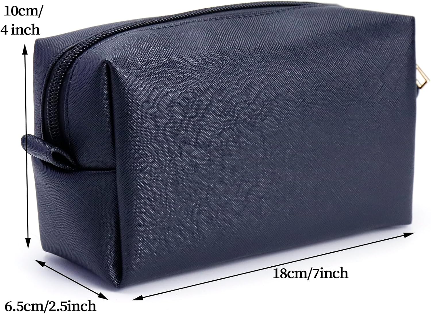 Travel Makeup Bags Set, 3-Piece Large Toiletry Organizer, Multi-Size Cosmetic Bags with Zipper (Black) - Image 2