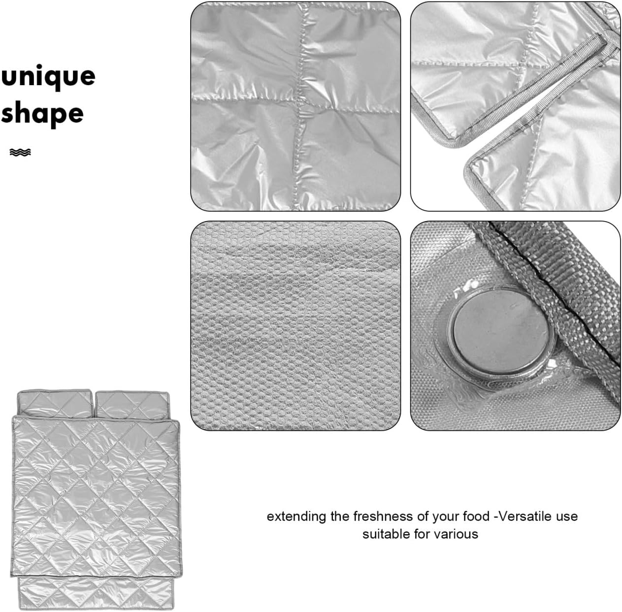 Mini Fridge Cover Magnetic Freezer Insulation Sun Shield for Outdoor Refrigerator Protector