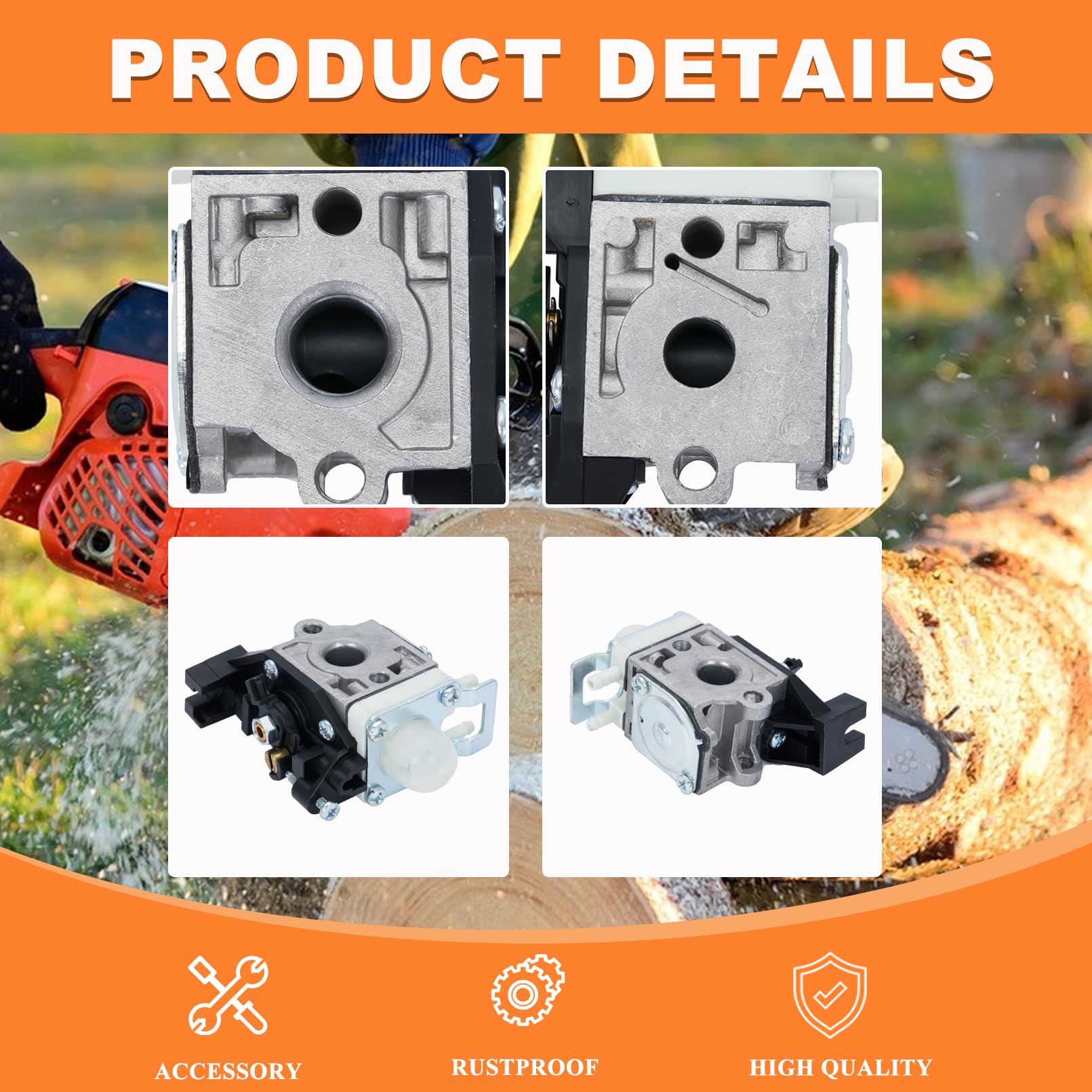 Kit de carburador A021004231 para cortasetos Echo HC-2420, HC-3020, HCS-3020, HCS-4020 y HC-2020, Incluye filtro de aire, bujía y junta, Reemplaza A021004900, A021004670