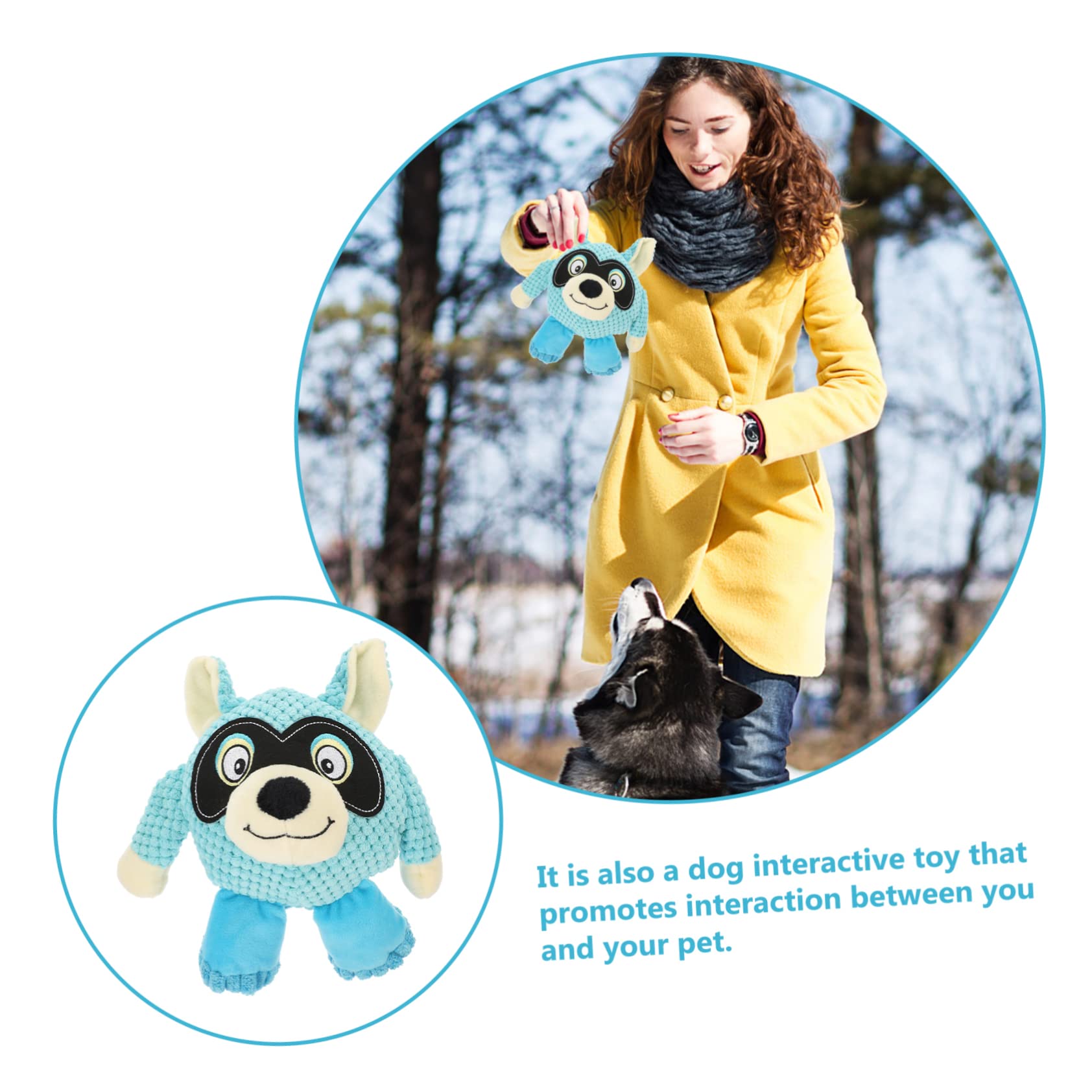 SUPVOX 2piezas Juguete De Peluche Interactivo para Perros Squeaky Toy De Alta Resistencia para Mascotas Que Muerden para Perros Pequeños Casa
