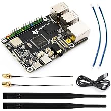 Waveshare Luckfox Aura High-Performance Linux Development Board, Rockchip RV1126B Quad-Core 1.6GHz Processor, 3 Tops Computing Power, 4K Encoding and Decoding, 4GB RAM, 64GB eMMC Flash