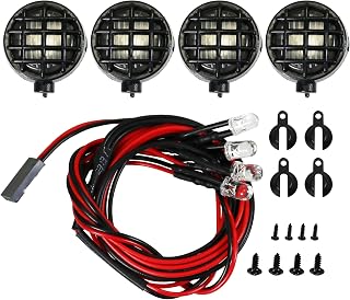 越野LED灯・圆形白色:BEC电源(4.8-6.0V)用[鹰模型][#LED-18ROU-P1-WI]