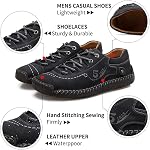 alcubieree Mens Leather Casual Shoes Comfortable Fashion Sneakers Loafers Lightweight Dress Walking Driving Shoes for Men(Size 7.5-13)