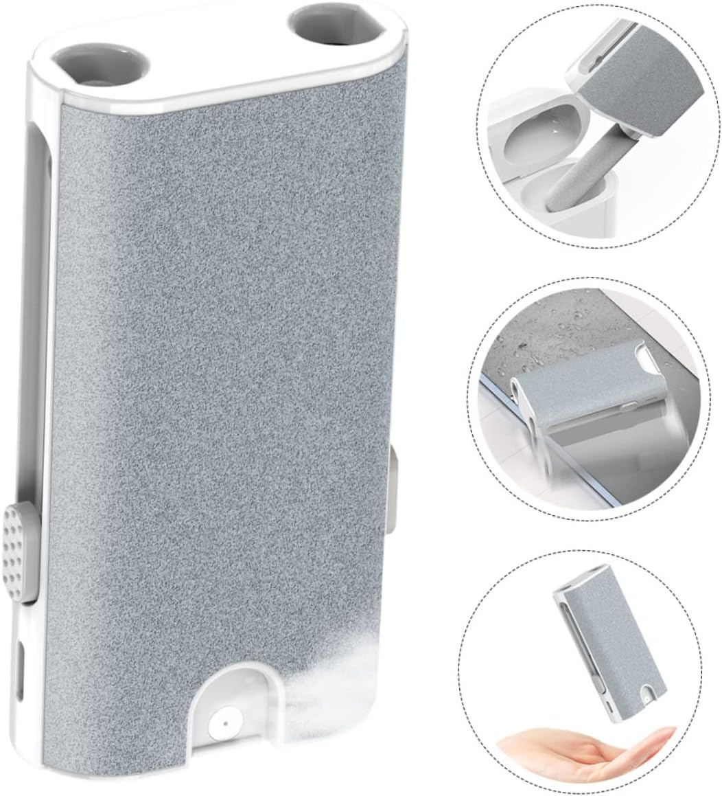 Mikikit 2pcs Multifunctional Earphone Kit Electronics Cleaning Tool Brush and Sponge for Earbuds
