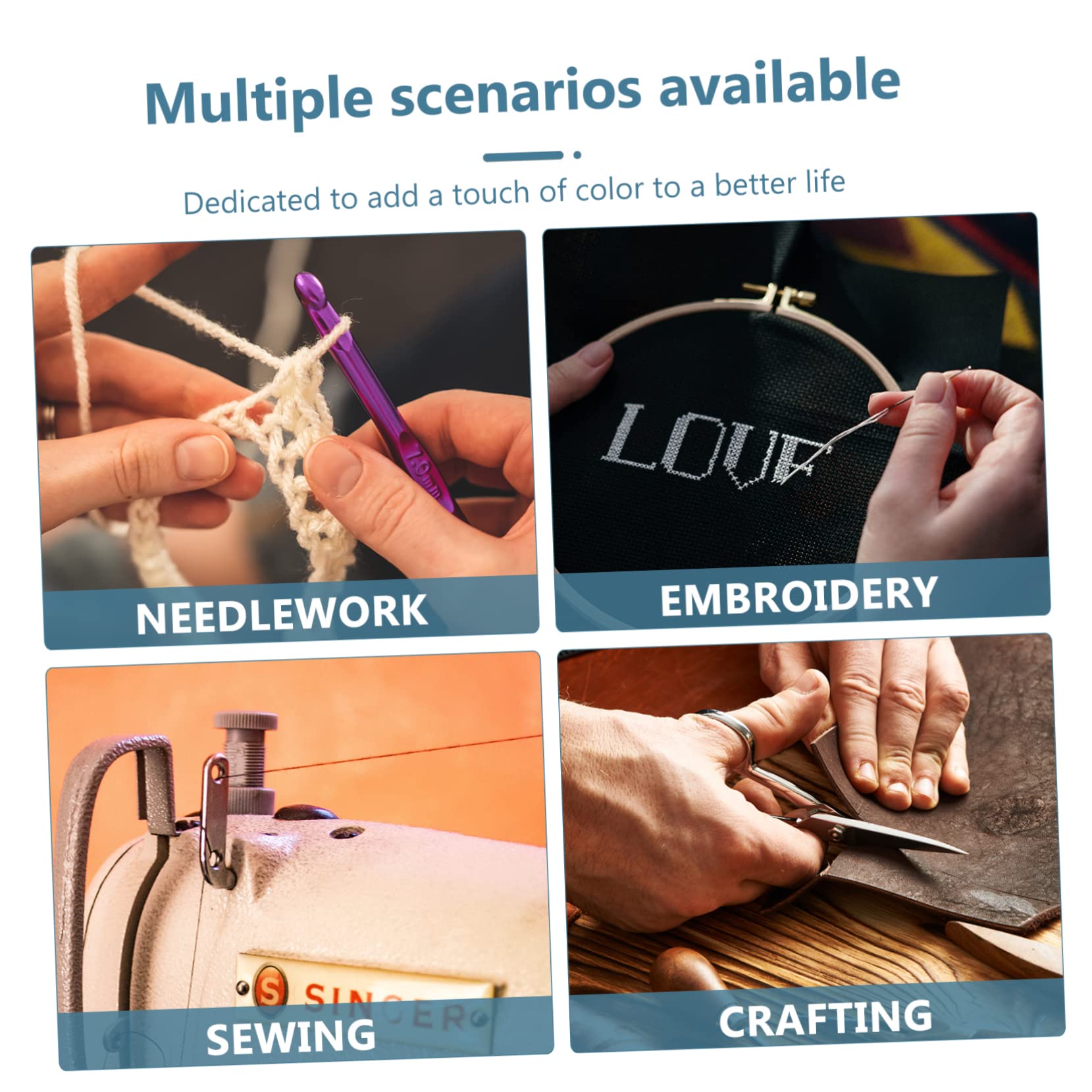 EXCEART 3sets Forbice Da Ricamo Professionale Metallo Con Copertura Accessorio Per Cucito e Lavori Di Filo Creatività