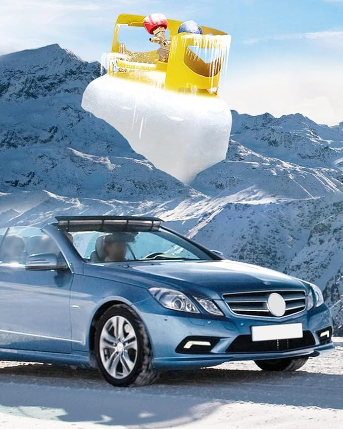 Tanque de Recuperación 50 LB, Cilindro Reutilizable 1/4 SAE Y miniatura 7