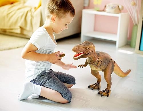 Miniatura 3 de Advanced Play Juguete de dinosaurio Trex realista para caminar tiranosaurio Rex multifunción RC Trex figura de juguete con función de rociado