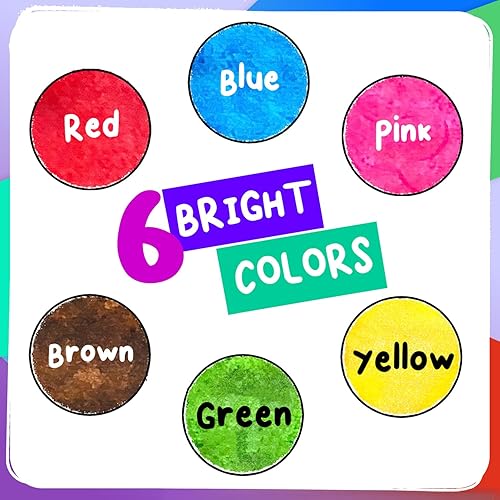 Miniatura 9 de Chalkola 6 Marcadores de Puntos Lavables para Niños Pequeños de 1 a 3 años Rotuladores de Bingo No Tóxicos para Niños Pequeños de 2 a 4 años