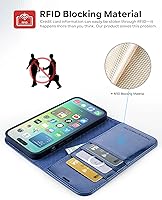 Vista 16 de OCASE Compatible with iPhone 14 Pro Max Wallet Case, PU Leather Flip Folio Case with Card Holders RFID Blocking Stand [Shockproof TPU Inner Shell]