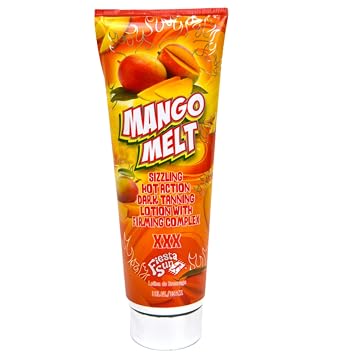 Fiesta Sun Mango Melt Sizzling Hot Action Dark Tanning Lotion, 8 fl oz, For Indoor or Outdoor Sunning
