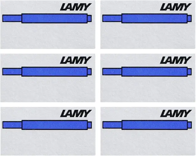 LAMY T10 6er Set löschbare Tintenpatronen blau für Lamy Füller