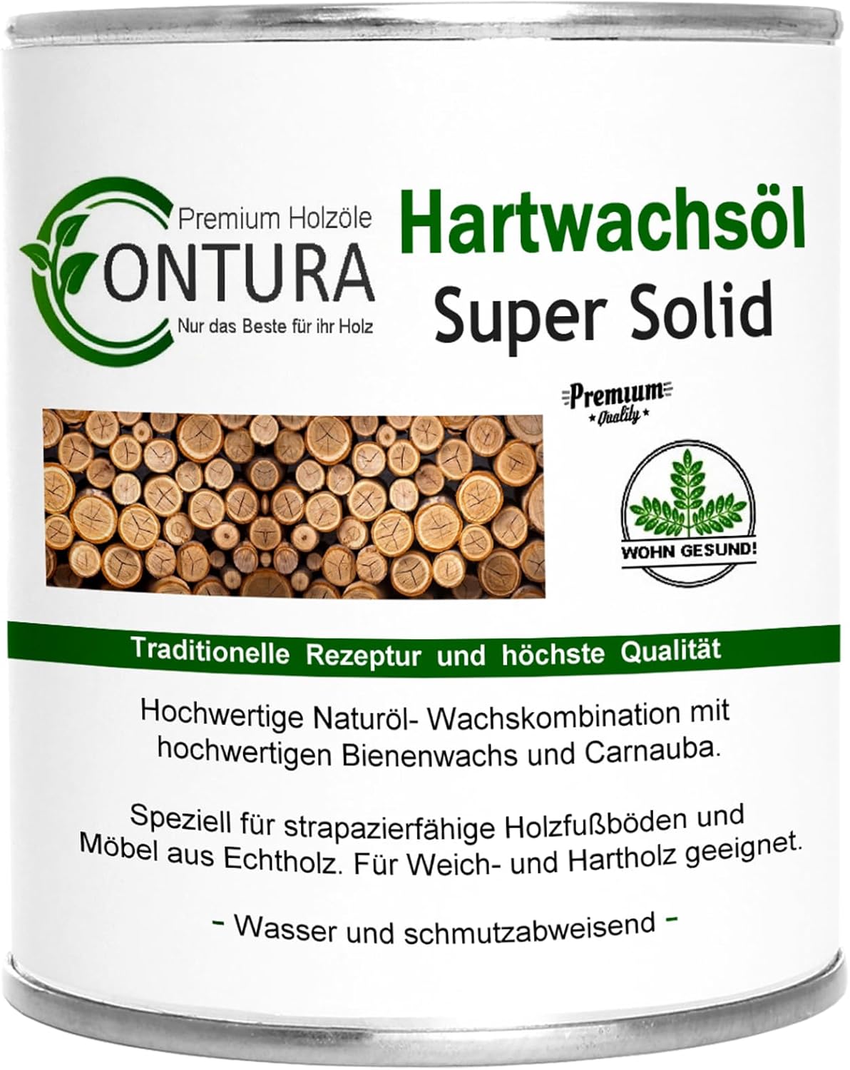 Hartwachsöl SUPER SOLID Hartöl Holzschutz Parkettöl Fußbodenöl MöbelölHolzöl Wachsemulsion