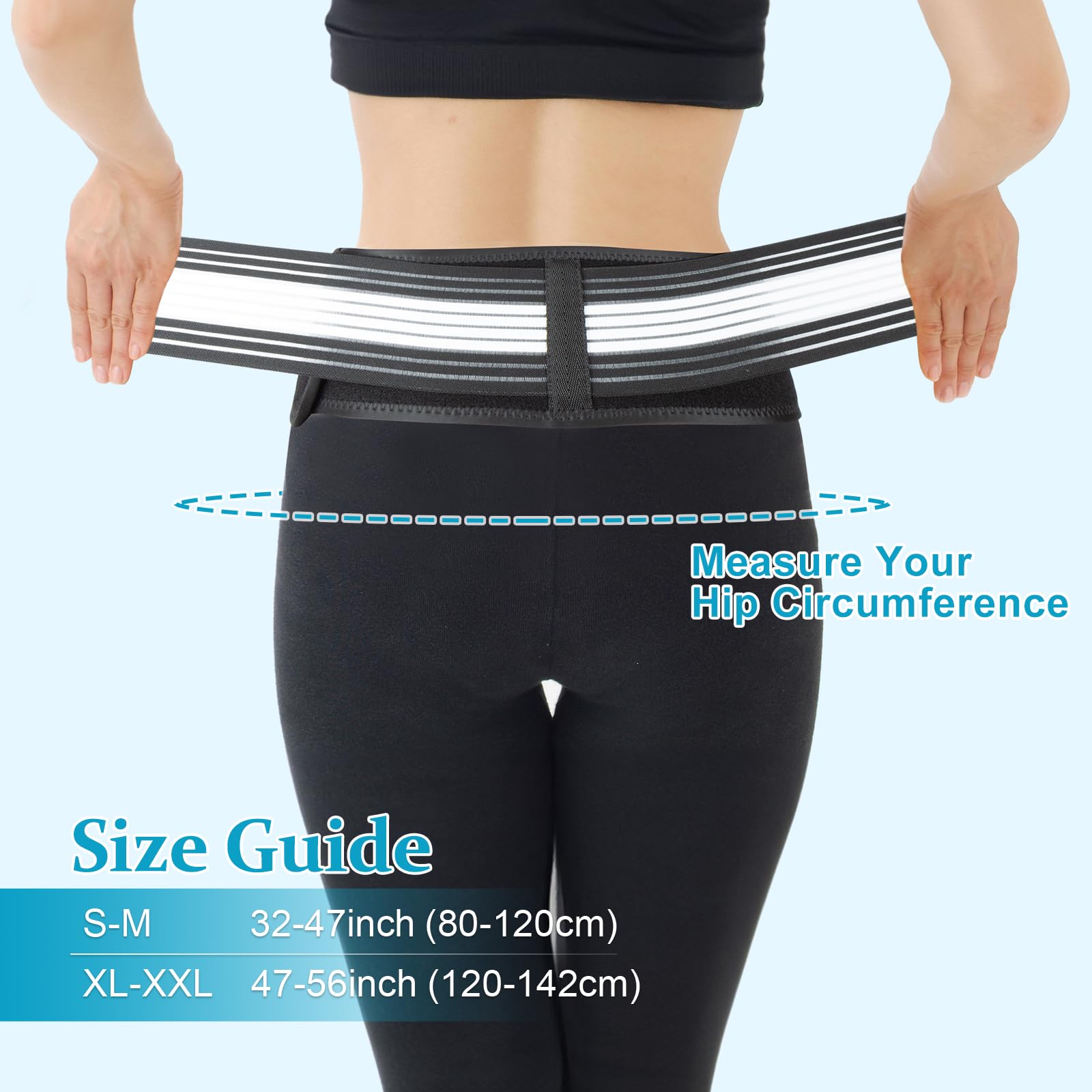 Breathable & Adjustable Lumbar Back Support Belt For Women And Men Breathable & Adjustable Lumbar Back Support Belt For Women And Men