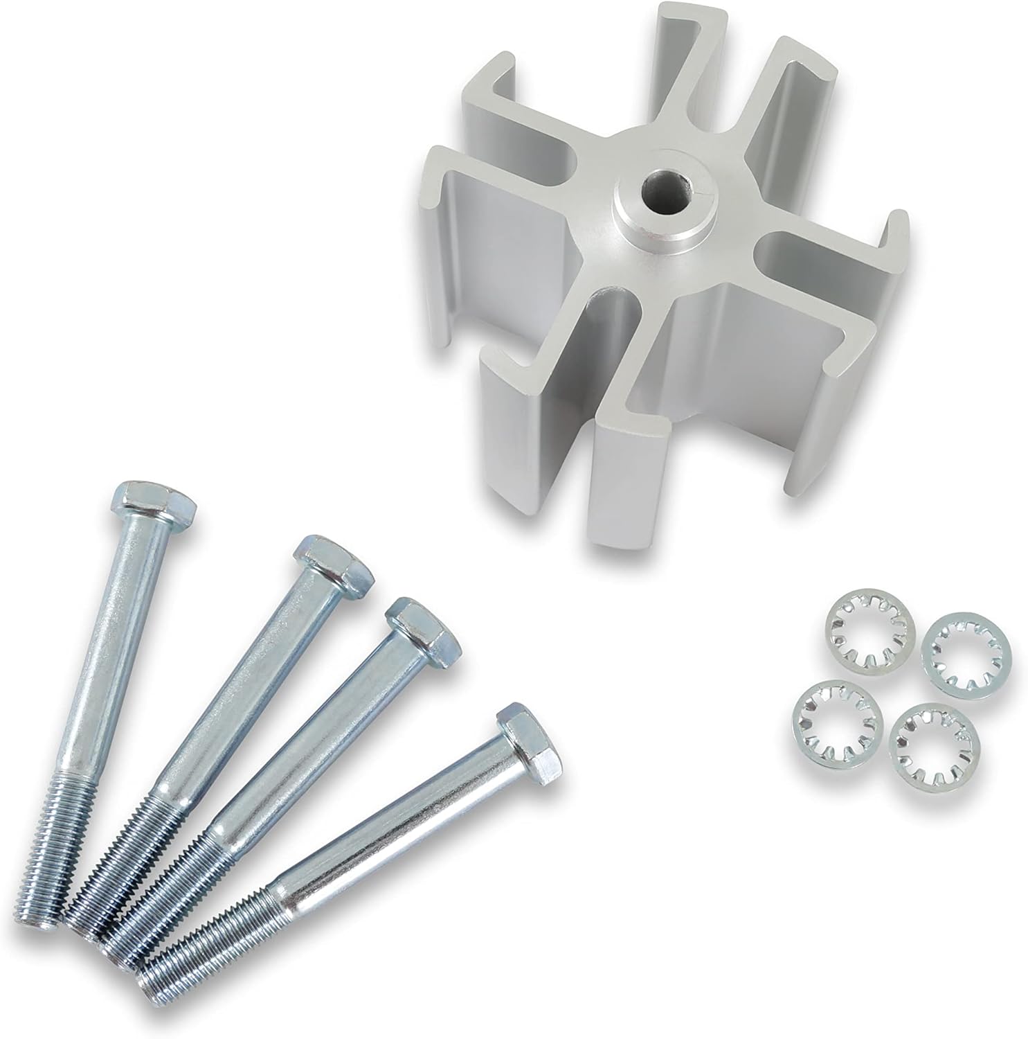 Mr. Gasket Fan Spacer Kit 2" Gm/Ford, Silver