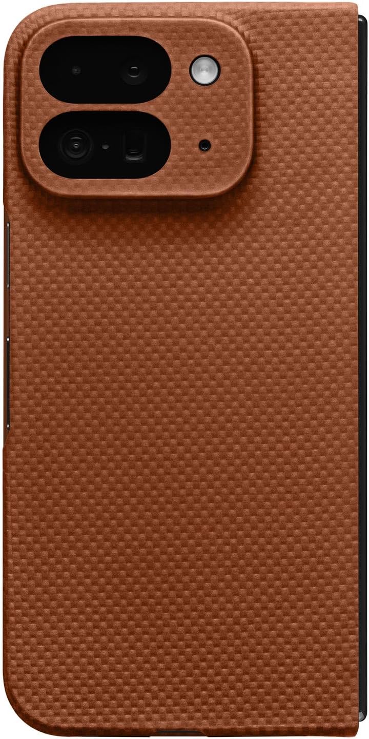 Latercase | Compatible with Pixel 9 Pro Fold | Coffee | Durable Pixel 9 Pro Fold Phone Case | 0.6mm Thin Aramid Fiber, 10 Grams, Precision Lasercut, Full Camera Protection, Nonslip Matte Finish