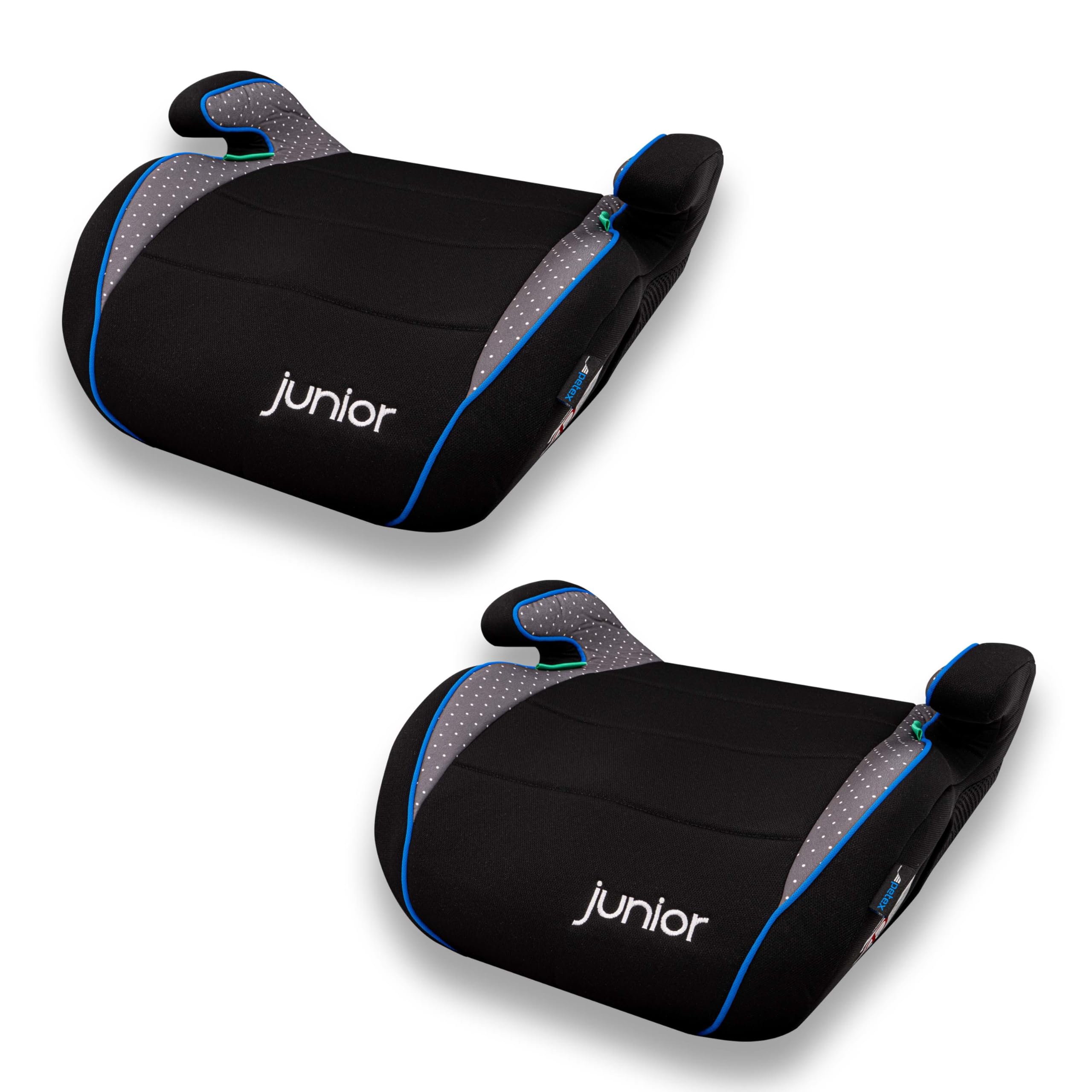 PETEX "Max" 2x Kindersitzerhöhung, Sitzerhöhung, i-Size R129/03, grau