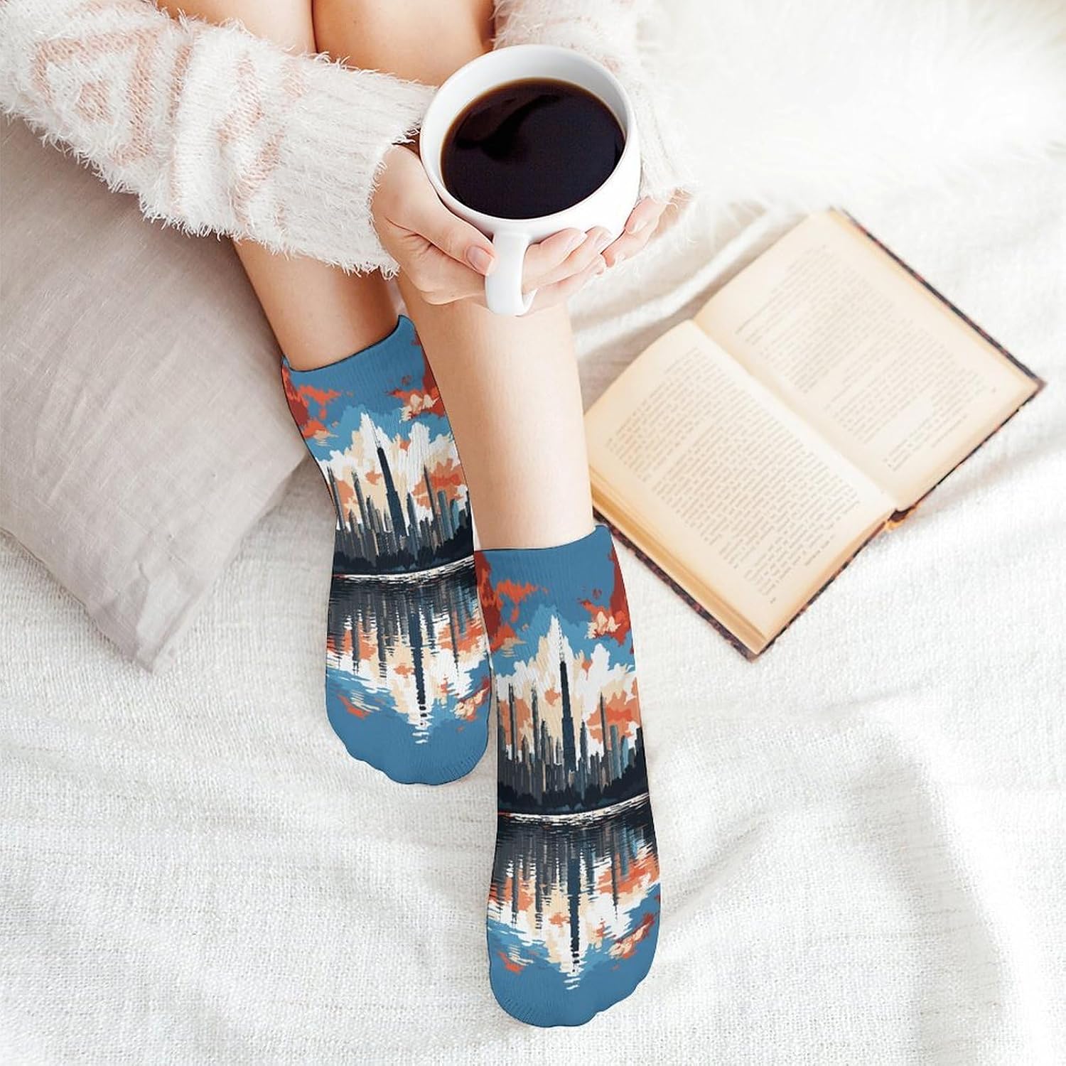 Chicago Skyline Ankle Sock Low Cut Socks Tube Socks for Sports