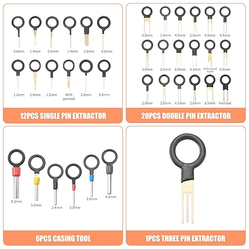 Miniatura 4 de 708 piezas, 43 kits de terminales de conector eléctrico automotriz impermeables, 39 piezas de conector de cable, clavija de liberación de clavijas,