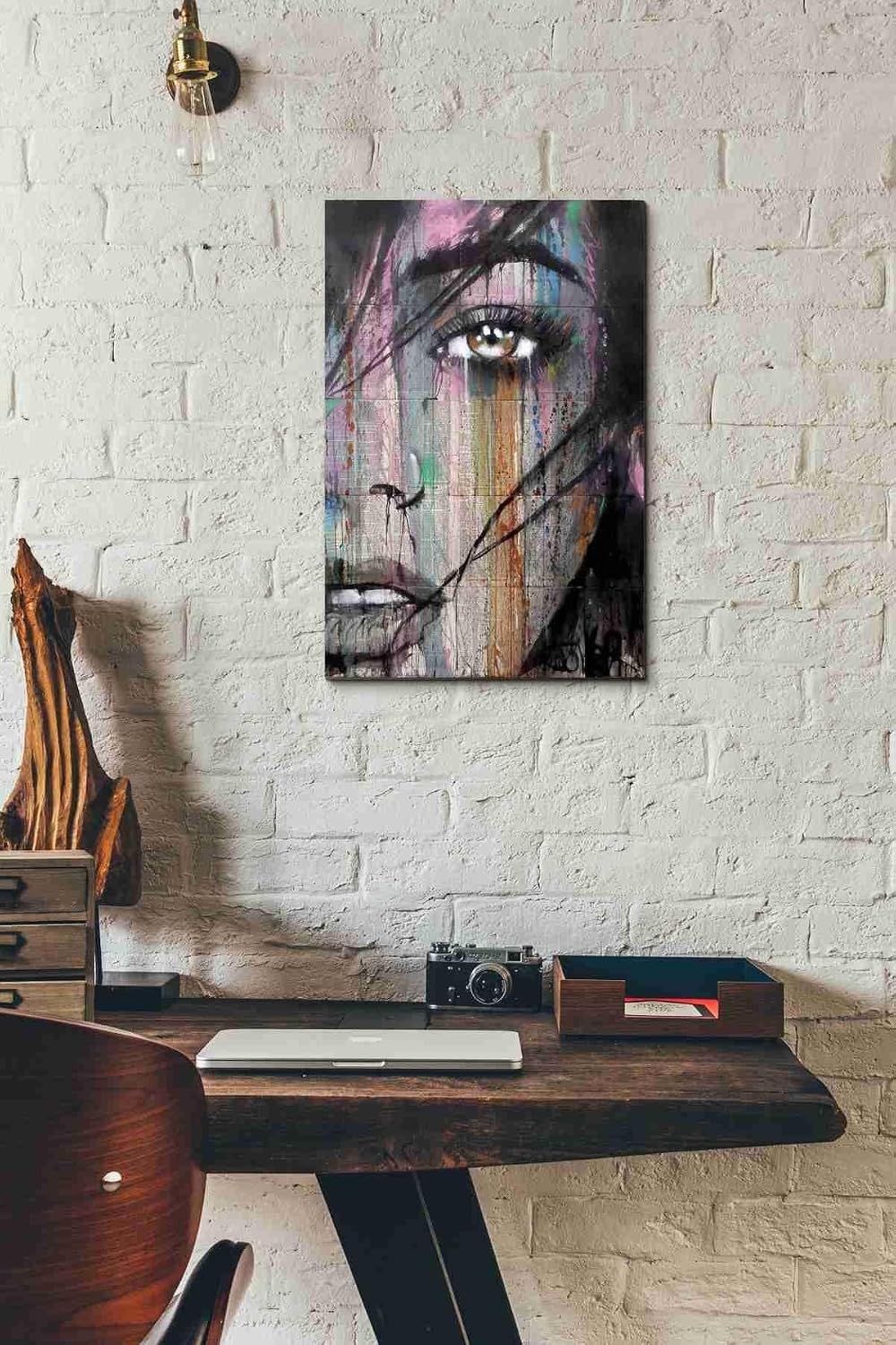 Epic Graffiti 'Merge' by Loui Jover, Canvas Wall Art, 12"x18"