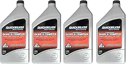 Óleo Náutico Quicksilver TCW3 Original Motores Popa 4 Litros