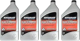 Óleo Náutico Quicksilver TCW3 Original Motores Popa 4 Litros