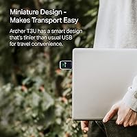 Vista 5 de TP-Link Adaptador WiFi USB AC1300 (Archer T3U) - Adaptador de red inalámbrica de doble banda 2.4G/5G para PC de escritorio, MU-MIMO WiFi Dongle, USB