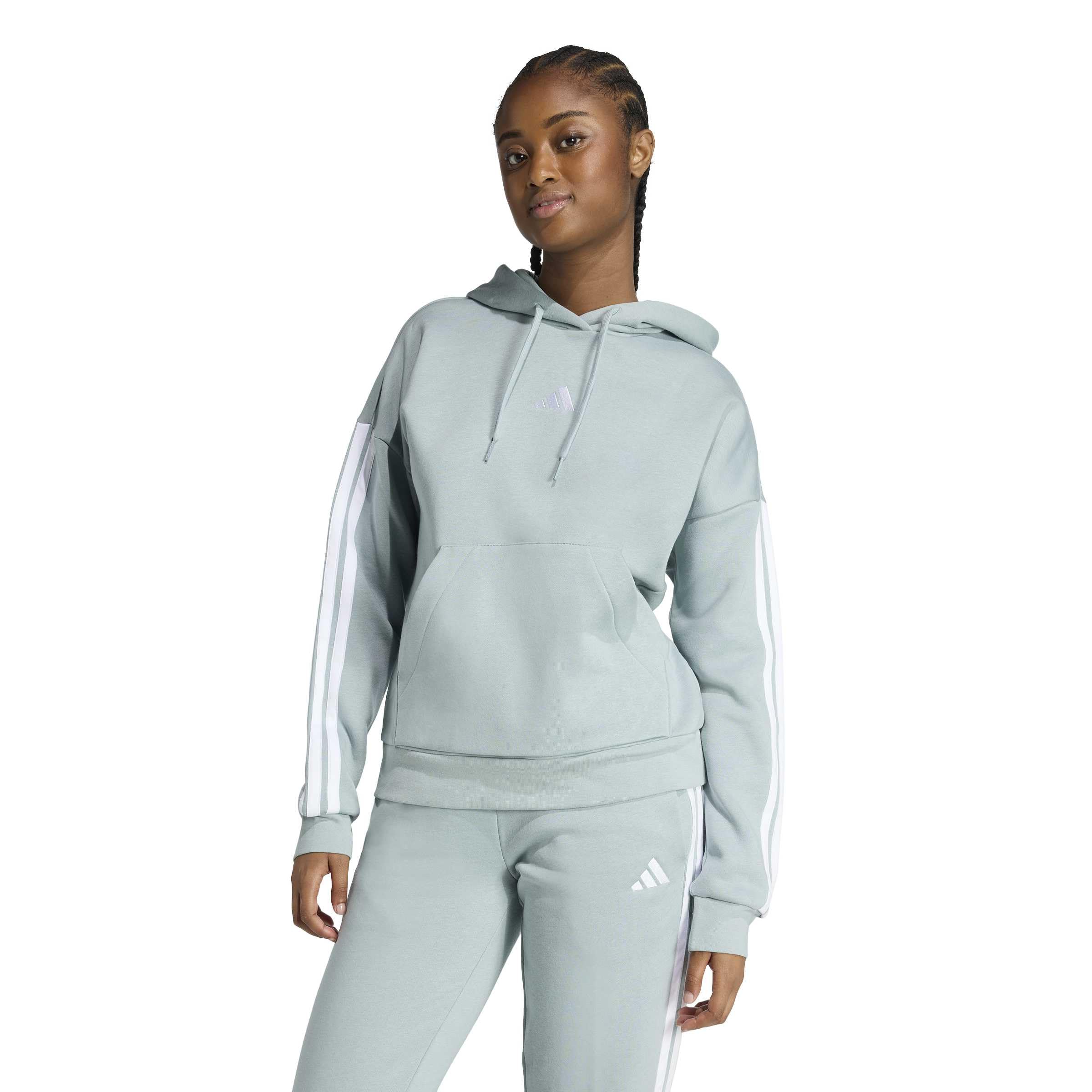 Adidas Damen Essentials 3-Stripes Fleece Hoodie
