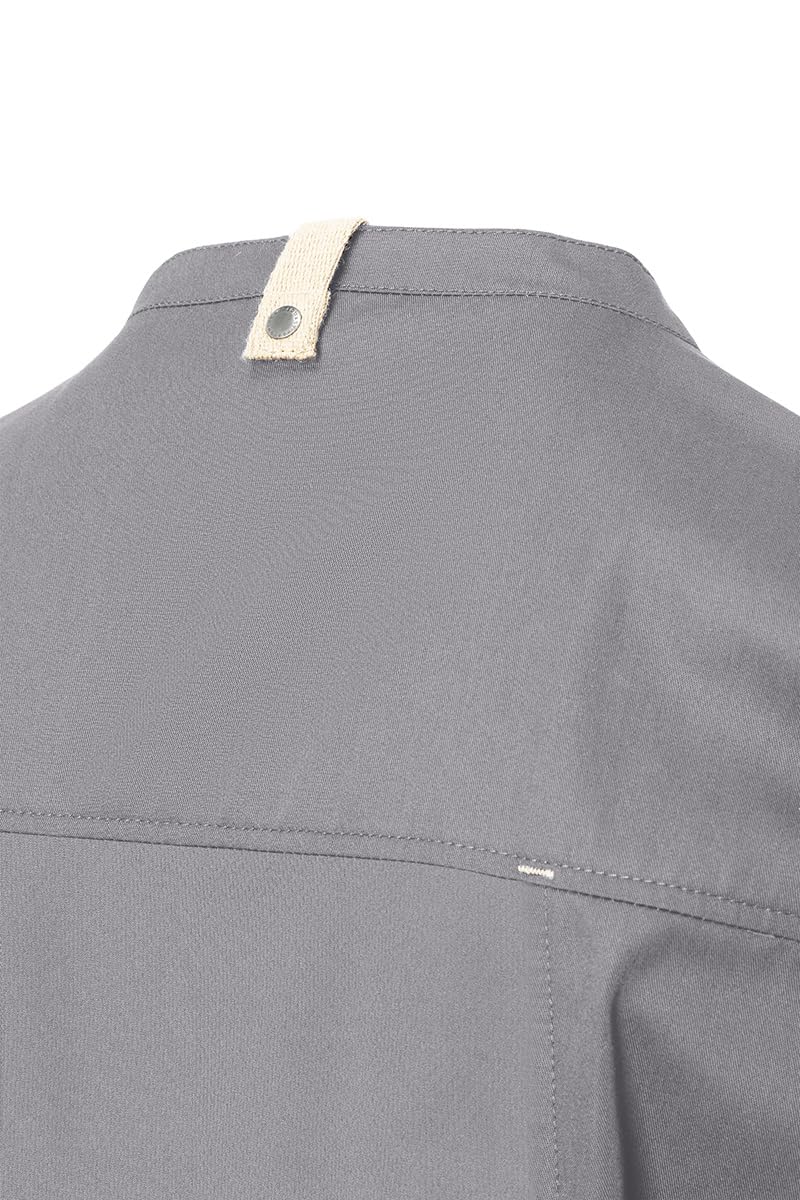 Karlowsky Kurzarm Kochjacke JM 36 Green-Generation aus nachhaltigem Material 72% GRS Certified Recycled Polyester/28% Conventional Cotton Farbe platingrau Größe 54