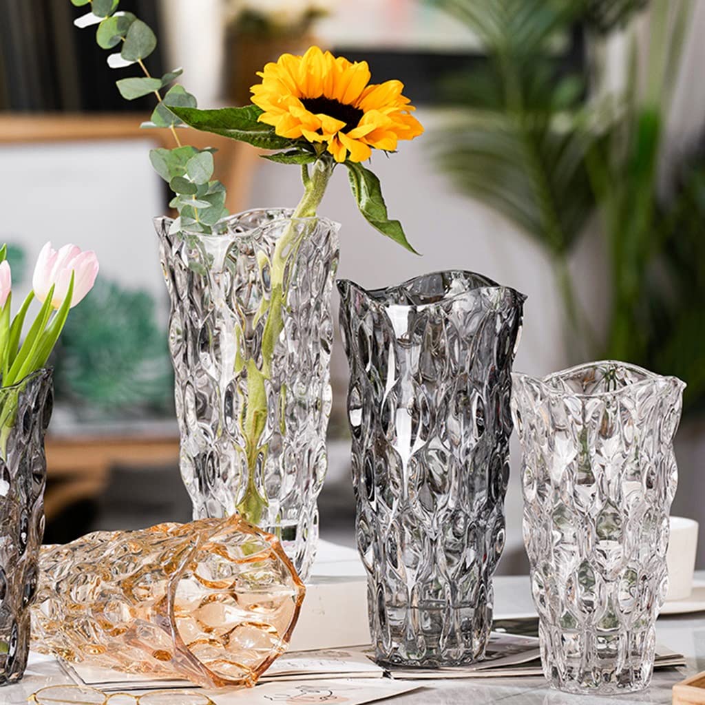 Petit Vase En Cristal Taillé - 10 Cm - Décoration Intérieure Centre De Table - Occasion