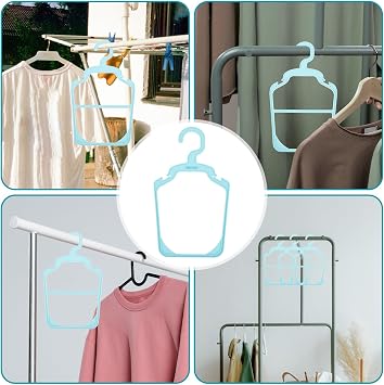 10pcs PET Clothes Hangers Plastic Anti Skid Hanger for Tiny Outfits